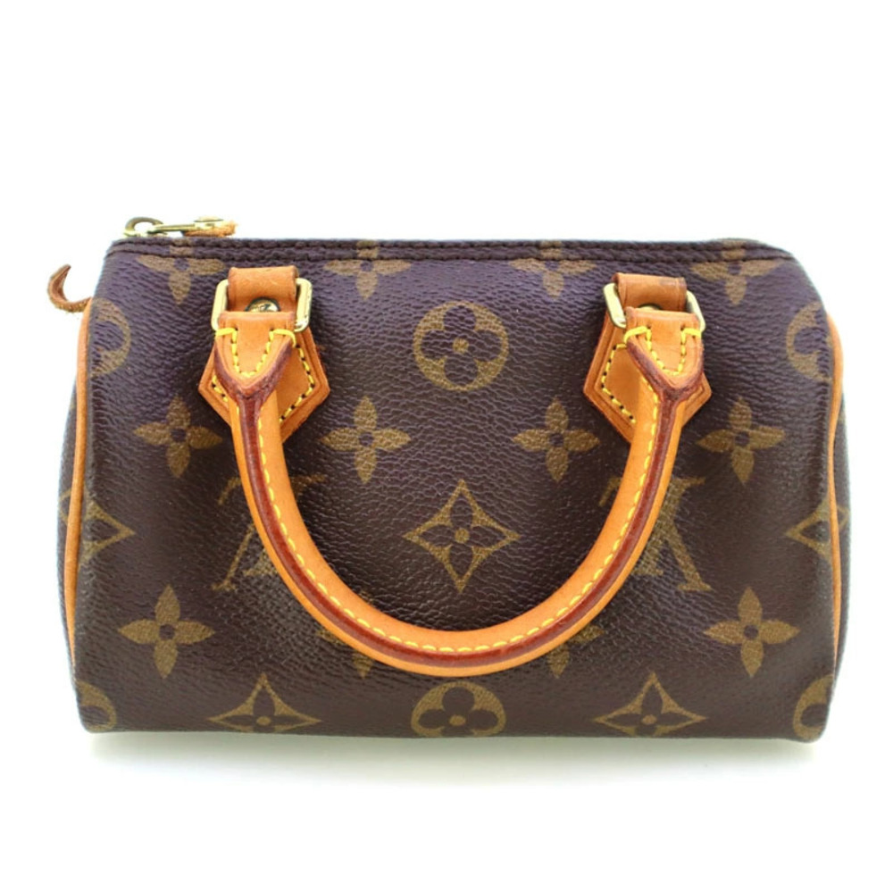 LOUIS VUITTON Speedy Handbag Monogram Canvas Brown LV by